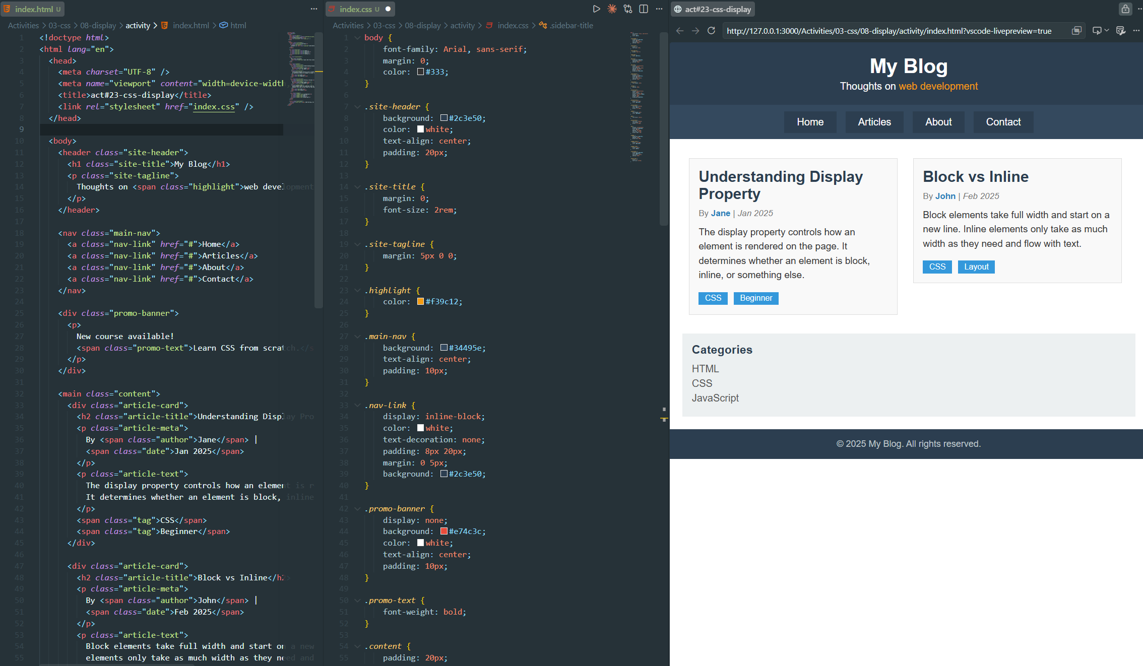 Css-display-project
